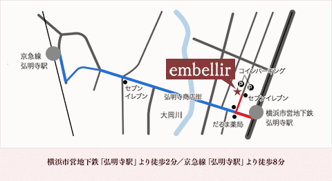 アンベリールまでのアクセス地図